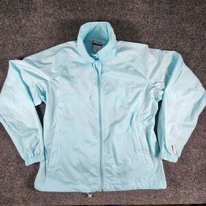 Columbia Women's‎ Packable Windbreaker Rain Jacket Size XL Teal
